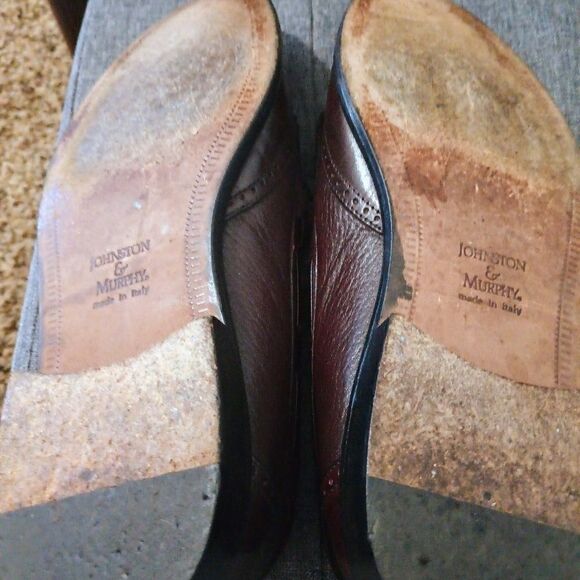 Johnston & Murphy Mens SZ 8.5M Loafer Tassle Wingtip - Picture 5 of 10